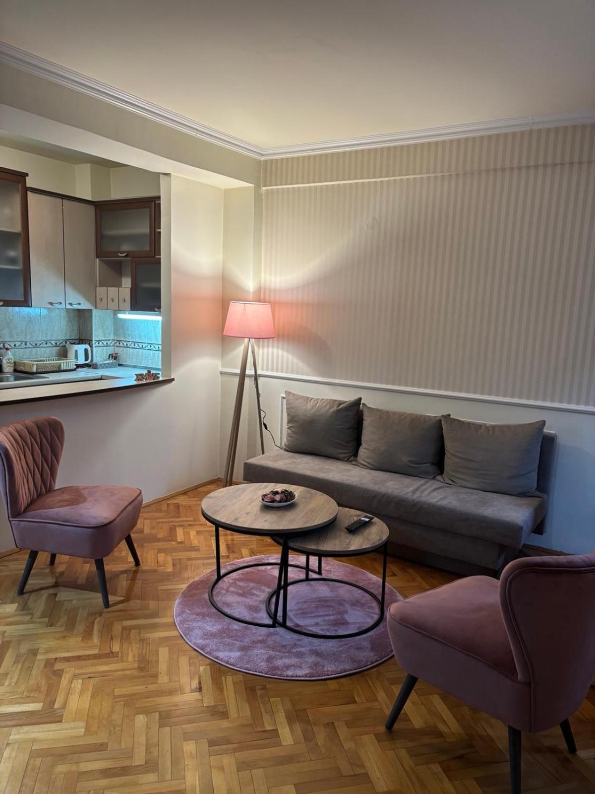 Lovely Square Apartment Purple Velvet Skopje Exteriör bild